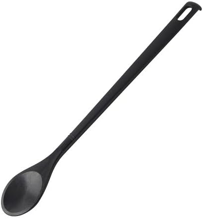 Fackelmann Round Nero Cooking Spoon 31 cm Hanging, Black