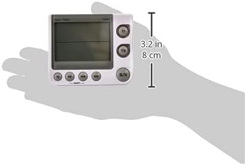TFA Dostmann Digital Dual Timer, 38.2025, Longer Timing, Dual Display for simultaneous Timing, 3 Volume Levels, Whiter