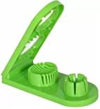 2 in 1 Solid Egg Cutter Egg Slicer Egg Sectioner Double Egg Cutter Flower Edges Chopper Kitchen Tools, Plastic Egg Separator
