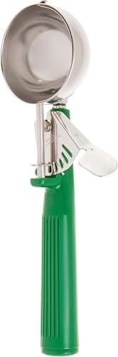 Winco Size 12 Green Stainless Steel Ice Cream Disher