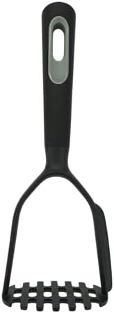Fackelmann PRO Potato Masher, Multi Functional Food Masher, PBT Function Head, Soft Touch Handle, 27x10.2x7.4cm, Black & Grey