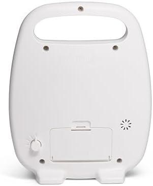 TIME TIMER PLUS 5 Minute Desk Visual Timer - Countdown Timer with Portable Handle for Classroom, Office, Homeschooling, Study Tool with Silent Operation (White)
