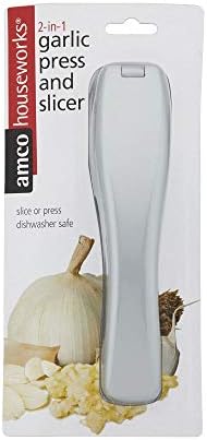 Amco Garlic Press and Slicer, 12-Inch