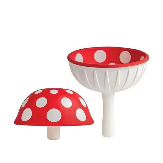 Mushroom Funnel for Kitchen,Cute Foldable Silicone Mini Funnel for Filling Small Bottles,Fun Gadgets, Chemistry Gifts 2pcs