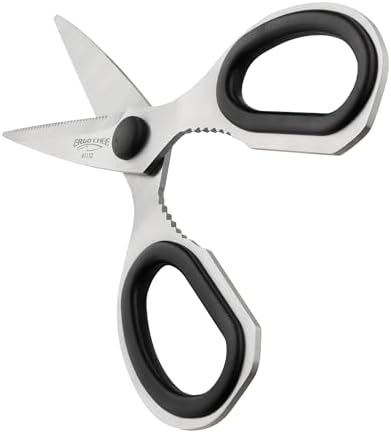 Ergo Chef All Purpose Kitchen Shears, Premium Heavy Duty Stainless-Steel Scissors, Ultra Sharp Multi-Function Poultry, Fish, Meat, Vegetables, Herbs, Plastic Packaging Come Apart Easy Cleaning