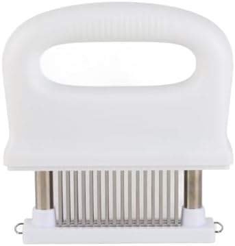 Stainless Steel Meat Tenderizer Needle, 48 Pin Ergonomics Meat Tenderizer Tool Steak Perforator Chicken Tenderizer Meat Hammer Mallet for Chicken, Beef, Pork