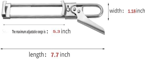 Master Jar & Bottle Opener,Adjustable Multifunctional Stainless Steel Can Opener Jar Lid Gripper,Manual,Kitchen Accessories(Silver)
