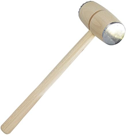 Scandicrafts Beech Wood and Aluminum 12 Inch Meat Tenderizer