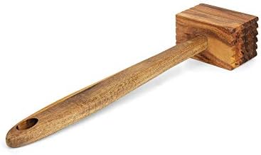 Ironwood Gourmet Acacia Wood Meat Tenderizer, 11.5-inches, Brown