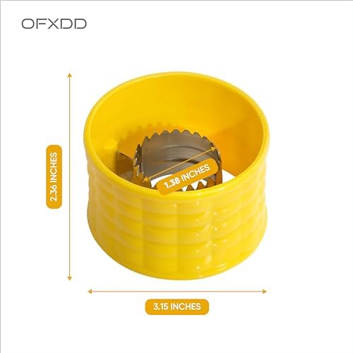 Corn Peeler for Corn on the Cob - Plastic Corn Stripper for Cobber - Fresh & Sweet Corn Kernel Remover Tool With Stainless Steel Blades, Quick Stripping, 2 Pcs