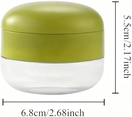 Mini Manual Garlic Twister and Crusher, Handheld Mini Garlic Chopper and Press with Container, Garlic Chopper Dicer Slicer with Stainless Steel Blades,2