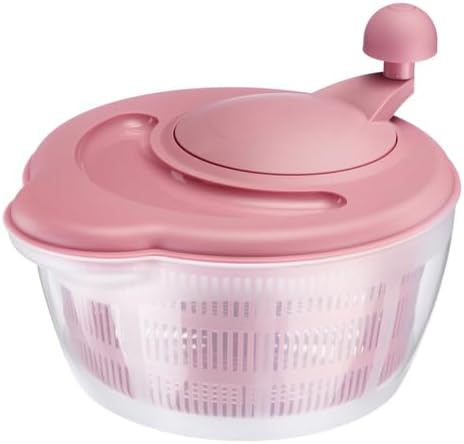 Westmark 2432224P Salad Spinner Capacity 5 Litres Diameter 26 cm Plastic BPA-Free Fortuna Pink Standard