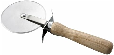 Winco 4-Inch Diameter Blade Pizza Cutter with Wooden Handle