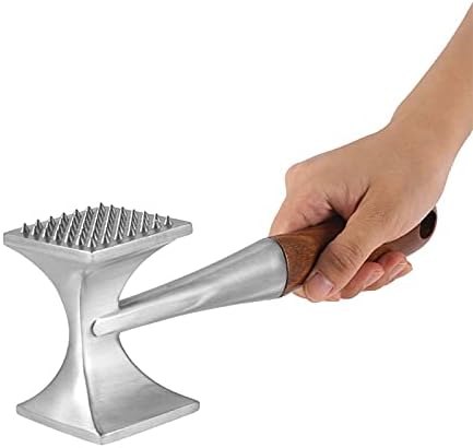 Meat Tenderizer Hammer Dual-Sided Meat Pounder Tool with Wooden Handle for Steak, Beef Poultry Mallet for Kitchen