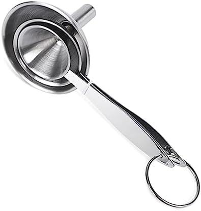 Stainless Steel Funnel Set 3 Piece Mini Size for Kitchen Use