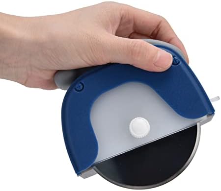 Pizza Cutter Wheel, Steel Grip Pizza Cutter Wheel, 4.3 x 4.9in Detachable Pizza Cutter with ABS Cover and Ergonomic Handle for Cutting Pizza, Cakes and Waffles