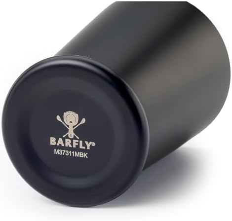 Barfly Cocktail Shaker with Weighted Bottom, Deluxe 18 oz, Matte Black