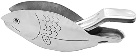 Garhelper Manual Stainless Steel Fish Shape Citrus Juicer, Ergonomic Design for Orange, Lemon, Lime, Pomegranate
