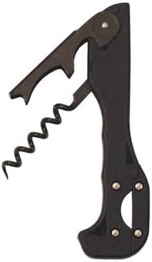 Boomerang Two-Step Soft Touch Waiter's Corkscrew - Black