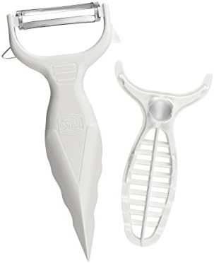 Swissmar Borner V-2007 Veg'Art Prep Tool with Detachable Grater, White