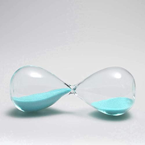 Hourglass Sand Timers - SWISSELITE Biloba Hourglass Sand Timer Inspired Glass/Home, Desk, Office Decor