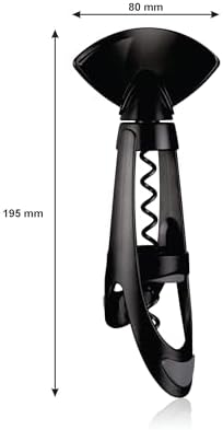 Vacu Vin Twister Corkscrew with Bottle Grip - Black