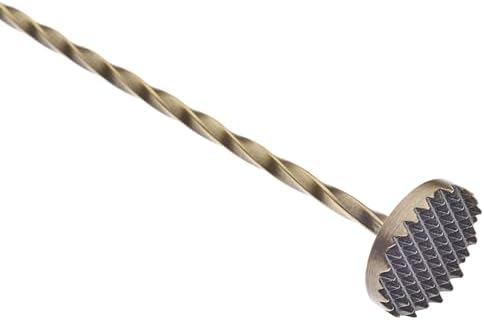 Barfly Bar Spoon with Muddler, 11 13/16" (30 cm), Antique Gold