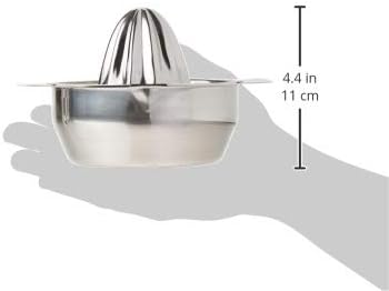 Citrus Juicer & Strainer - Stainless Steel - Make Your Own Orange - Grapefruit - Lemon & Fruit Juices - 13.5oz Capacity