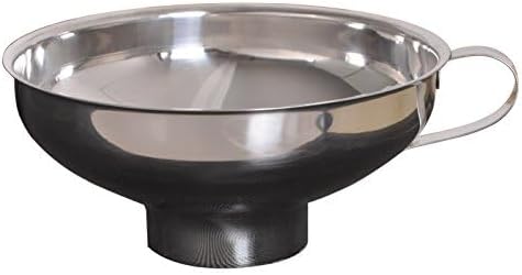 Wide-Mouth Canning Funnel With Handle For Mason Jar,Stainless Steel Kitchen Funnel For Regular and Wide Mouth Jars