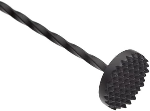 Barfly Muddle Bar Spoon, Muddler 11 13/16" (30 cm), Matte Black