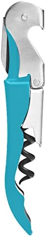 Oenophilia Duo-Lever Professional Waiters Corkscrew - Over 30 Color Options (Aquamarine)