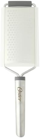 Oster Chadswyck 11.8” Handheld Grater, Stainless Steel Cheese Grater, Sharp Blades for Kitchen Prep, Dishwasher Safe