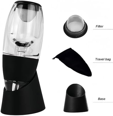 Premium Wine Aerator Pourer with LED Light and Sediment Filter