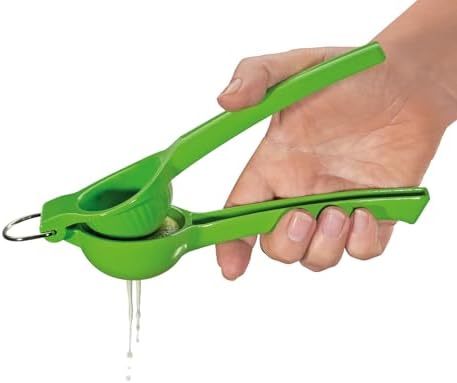 Cilio Limetta Polished Metal Manual Citrus Squeezer, Citrus Press for Limes