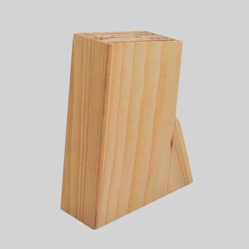 Wood Knife Block Kitchen Cutter Holder with Multiple Slots Countertop Cutter Storage Rack Kitchen Utensil Holder Decor for .87 X 5.82 X 2.48 in 1 piece