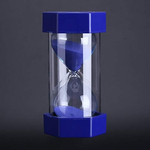 Decorative Hourglass Sand Timer Set, 1-30 Minute, Green Glass, Time Management Tool for Home Office Desk Decor, Modern Kitchen Timer