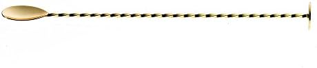 Barfly Muddle Bar Spoon, Muddler 11 13/16" (30 cm), Gold