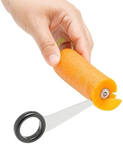 Piranha Spiral Cutter, Stainless Steel Spiral Cutter for Veggies, Kitchen Spiralizer Tool for Cucumber, Potato, Carrot and More