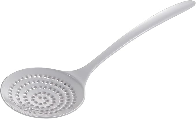 Gourmac Melamine 12.5" Skimmer, White Set of 2