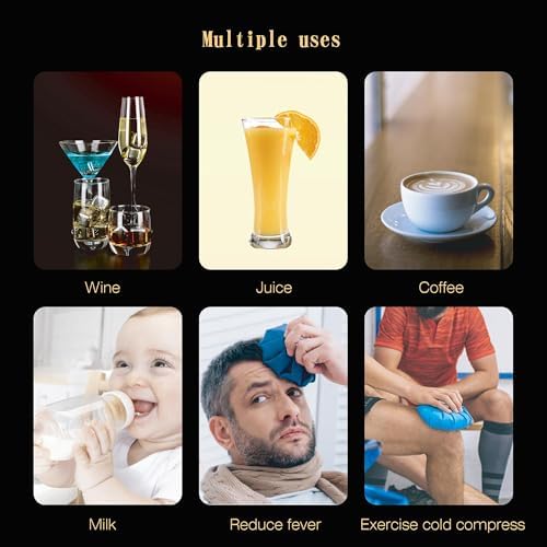 Gifts for Men Dad - Whiskey Stones Reusable Metal Steel Ice Cubes Set - Him or Husband White Elephant Stocking Stuffers for Adults Man - Cool Bourbon Anniversary Funny (16Pcs Ice)