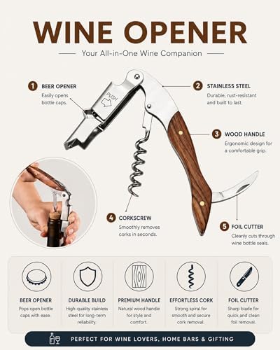 Hotool Electric Wine Aerator, Automatic Wine Dispenser Pump, Wine Gifts