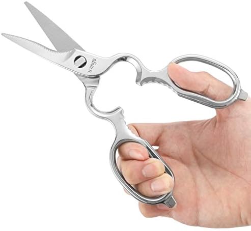 LIVINGO 8.5" Kitchen Shears Heavy Duty Forged Stainless Steel Scissors