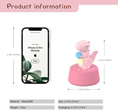ELE DEPI Mechanical Kitchen Timer for Kids,Wind Up Egg Timer for Cooking.