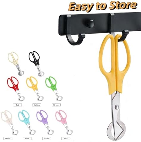 9 Pack Quail Egg Scissors - Stainless Steel Quail Scissors 9 Color for Quail Eggs