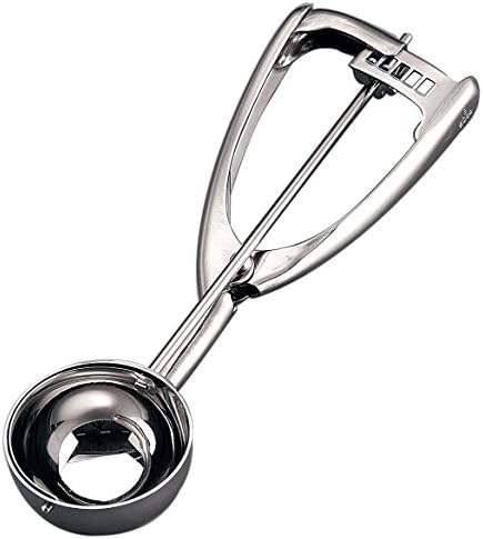 Endoshoji TKG FDT1202 Ice Cream Scoop Desher, #8 Diameter x Total Length φ2.8 x 9.3 inches (71 x 235 mm), Capacity 3.3 fl oz (110 cc), Made of Rust-resistant Stainless Steel, Hygienic, Convenient for