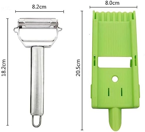 Alkyne Multi Pelador Doble Cuchilla,Multi Double Knife Peeler,Julienne Peeler,Julienne Strips, with Grating Plate, for Potato,Fruit, Vegetable (1pc)