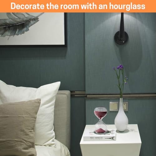 SWISSELITE Puff Sand Timer, Hourglass Sand Timers, Inspired Glass