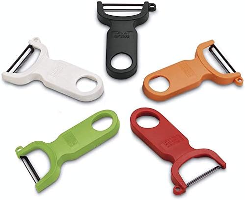 KUHN RIKON Original Swiss Peeler, Set of 3, Green, Red and Grey