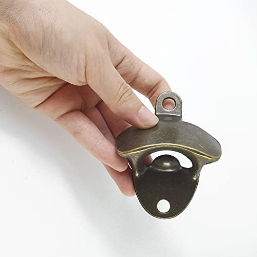 ROYHOO 16PCS Wall Mounted Bottle Opener Vintage Beer Opener with Mounting Screws Set for Beer Cap Coke Bottle Wine Soda Open and Kitchen Cafe Bars(4 Colors)