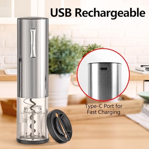 Electric Wine Opener, Rechargeable Automatic Wine Bottle Opener
